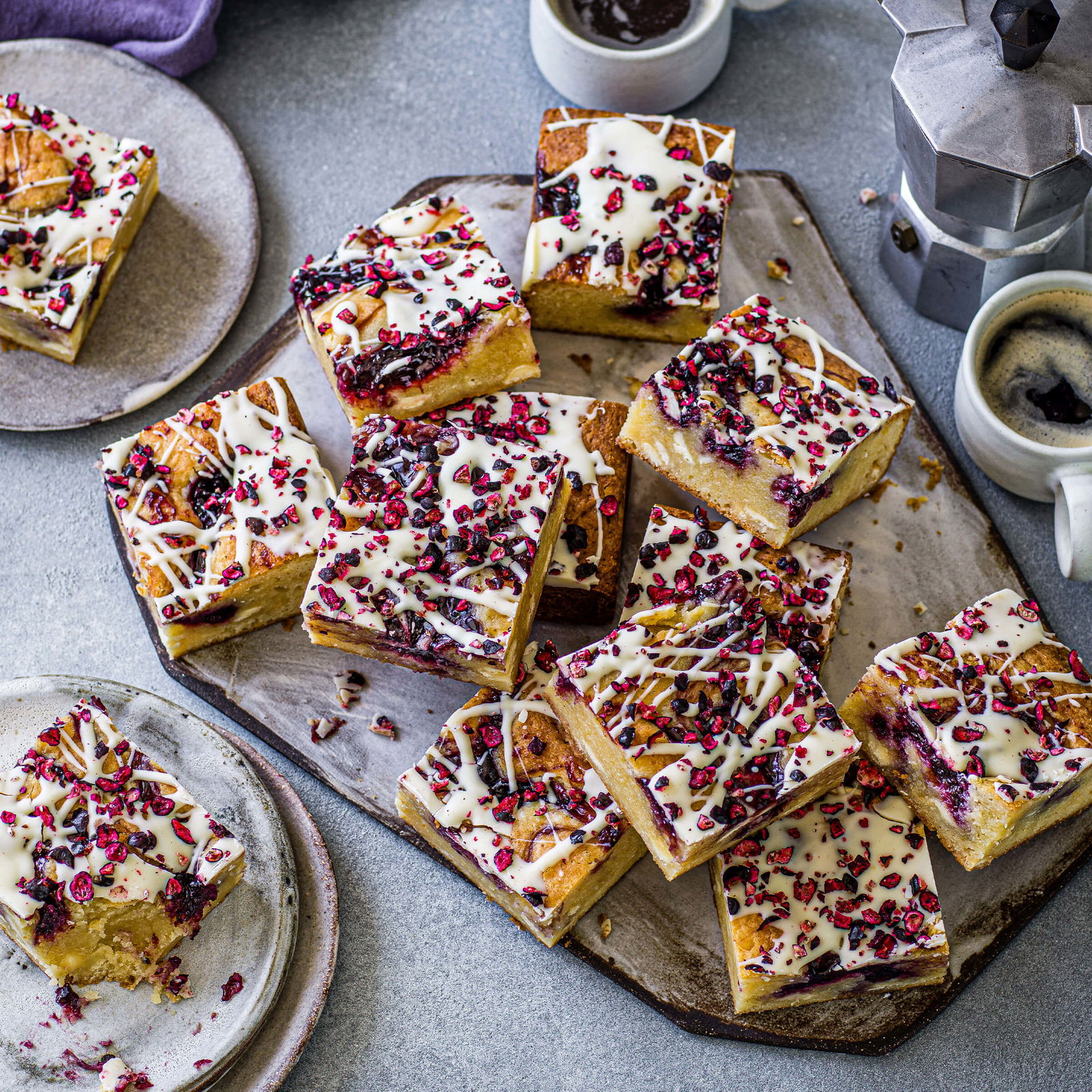 Blackcurrant Blondie - Cakehead