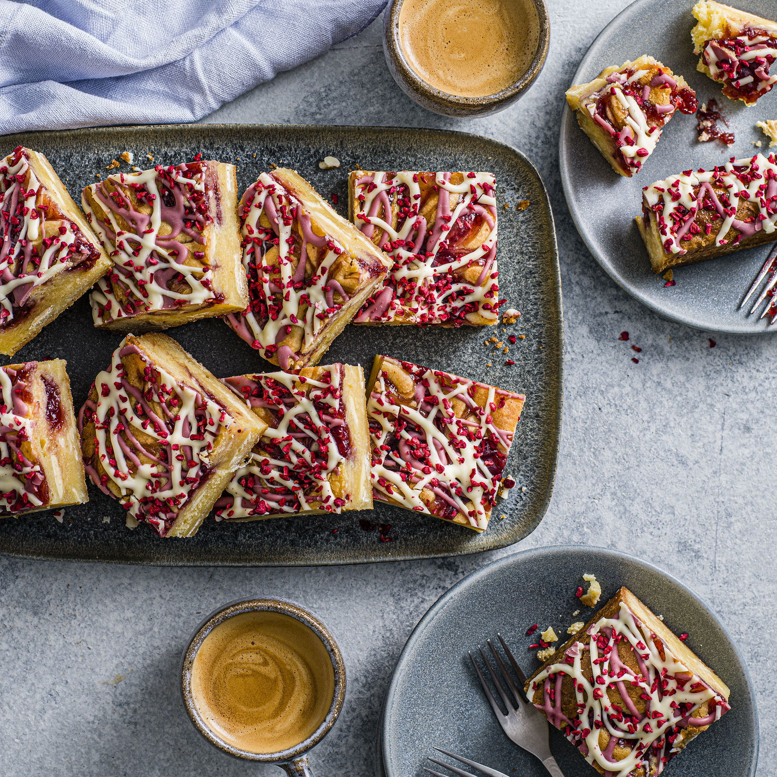 Raspberry & White Chocolate Blondie - Cakehead